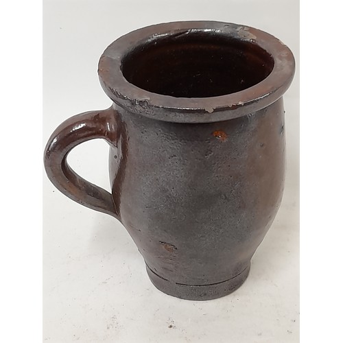 97 - Stoneware Salt Glaze Mug, 15cm high