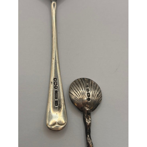 220 - Two Silver Halmarked Spoons. Largest Spoon Measurments 11cm x 2cm.