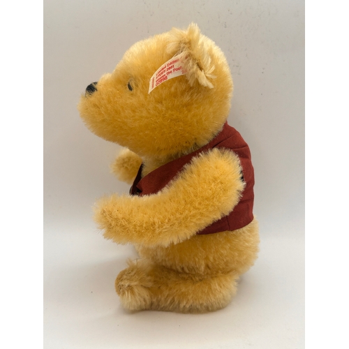 233 - Vintage German Steiff Bear. Measurements 16cm x 10cm.