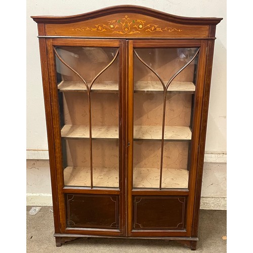 26 - Antique Glazed Bookcase. 142 x 91 x 31 cms