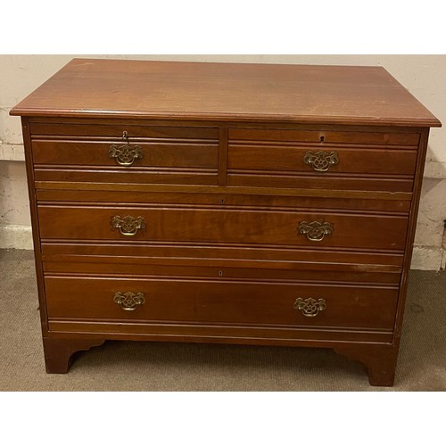 27 - Vintage Two Over Two Chest Of Drawers. 84 x 107 x 52 cms