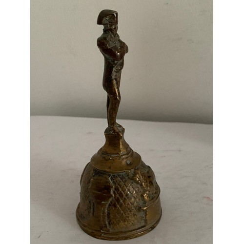 130 - Similar To Previous Lot
Antique Bronze Table Bell Having NAPOLEON Finial With The Waterloo Lion Deco... 