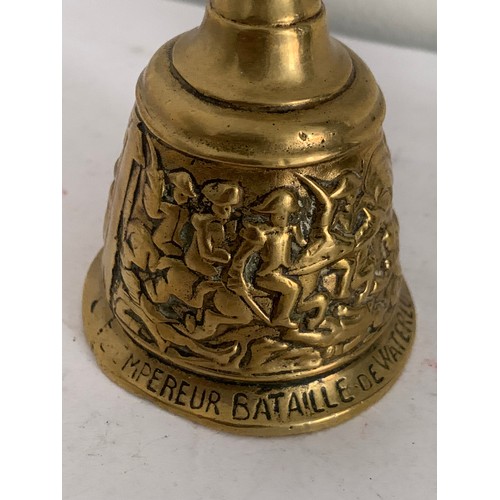 131 - Similar To Previous Lot
Antique Brass Table Bell Having NAPOLEON Finial And Waterloo Battle Scenes
6... 