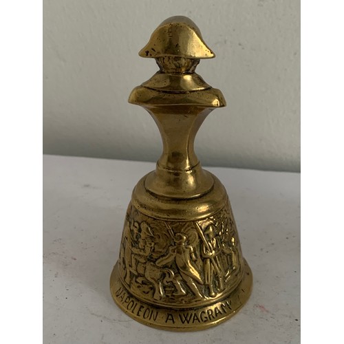 131 - Similar To Previous Lot
Antique Brass Table Bell Having NAPOLEON Finial And Waterloo Battle Scenes
6... 