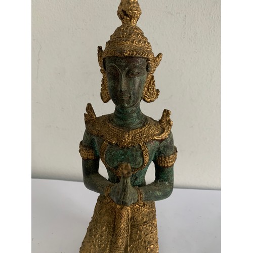 107 - Vintage Bronze Statue Of A Thai Buddha
7.5 x 8 x 23 cms h