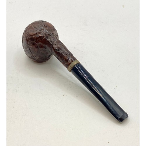 300 - Vintage WW2 German Carved Wooden Bruyere Pfeifen Pipe in Original Packaging 13cm x 13cm x 7cm