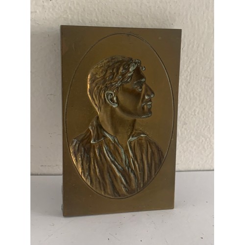 142B - Antique Bronze Printing Block Depicting A Young Man Of The Period
5.5 cms x 9 cms h