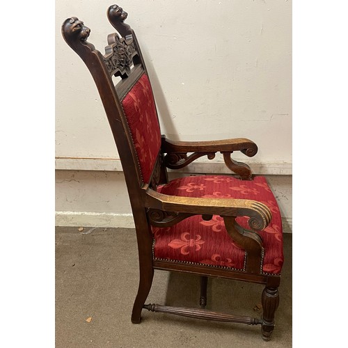 53 - Carved Wood Chair