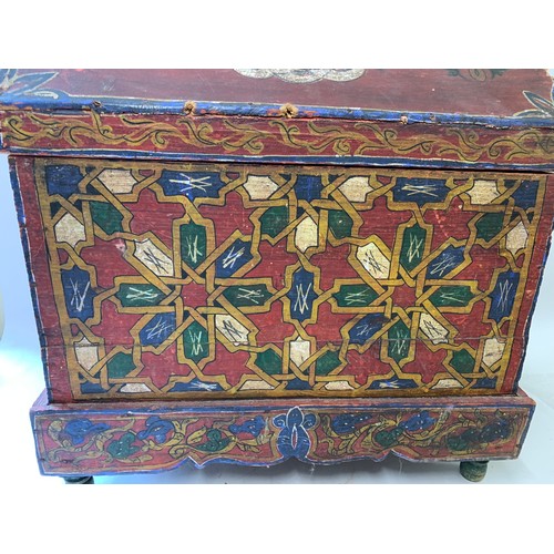 141 - Antique Painted Continental Pine Trunk Chest
53 x 35 x 50 cms h