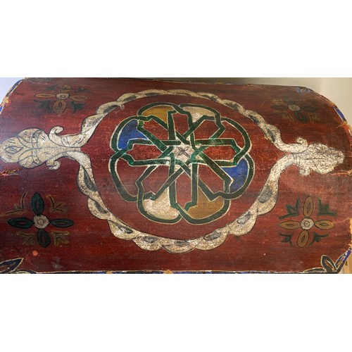 141 - Antique Painted Continental Pine Trunk Chest
53 x 35 x 50 cms h