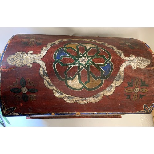 141 - Antique Painted Continental Pine Trunk Chest
53 x 35 x 50 cms h