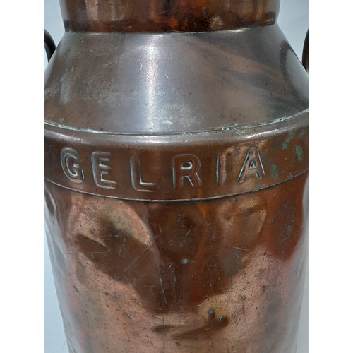 649 - Copper Plated Milk Churn, 58cm high