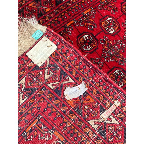 75 - Decorated Patterned Handmade Ground Runner with Labels 262cm x 79cm