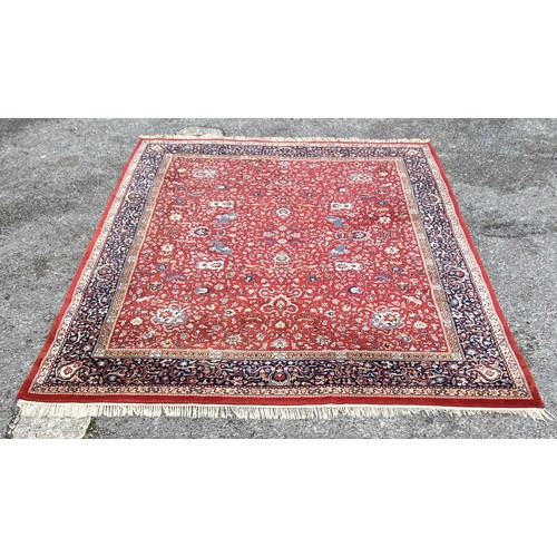 78 - Very Large Animal Decorated Pattern Handmade Ground Rug with Markings 370cm x 295cm