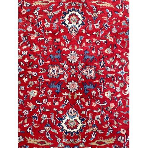 78 - Very Large Animal Decorated Pattern Handmade Ground Rug with Markings 370cm x 295cm