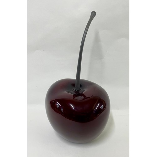 155 - Shop Advertising  Lacquered Resin Cherry  Fruit. 34cm Height