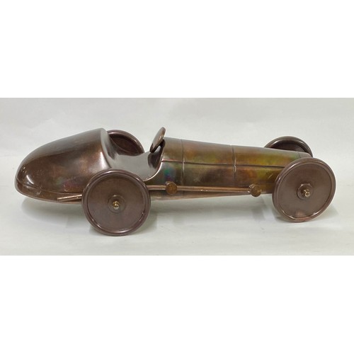 174 - Cast Metal Race Car Ornament 46cm x 20cm x 13cm