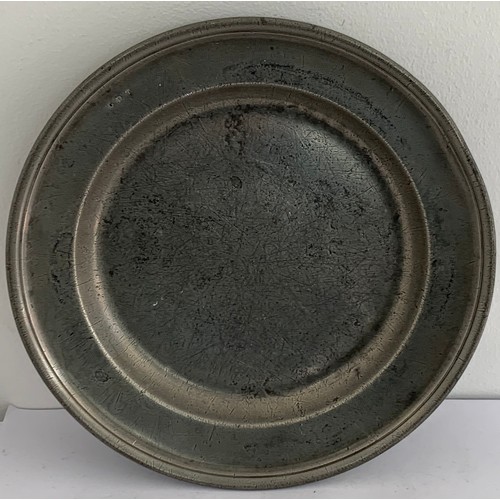 111 - Antique Pewter Charger Signed FRÈRES AATH And Having The Monogram GDT
28 cms diameter