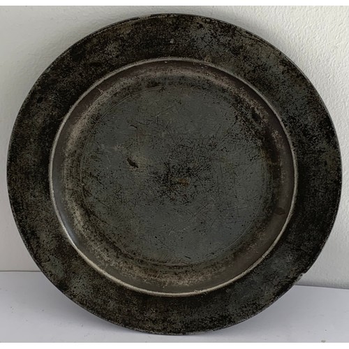 113 - Similar To Previous Lot
From The Same Collection - Pewter Plate By Thomas Compton 1780-1817 And Stam... 