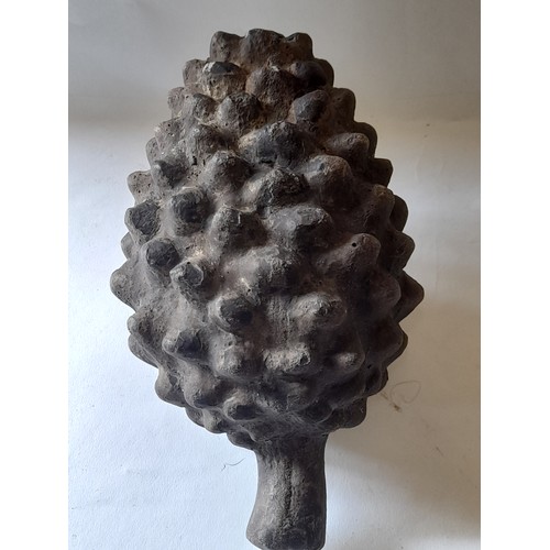 22 - Large pottery decorative Acorn, 23cm long