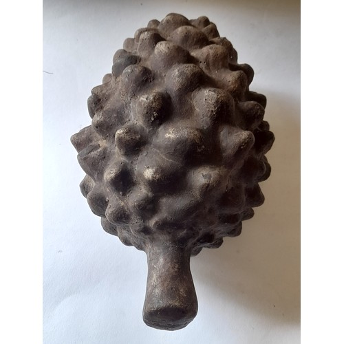 22 - Large pottery decorative Acorn, 23cm long