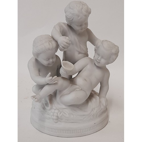 39 - 2 x Bisque Porcelain figures stamped to base Unterweissbach made in GDR, 14cm high