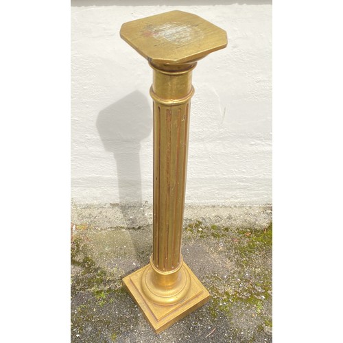 3 - Vintage French Gilt Wood Torchiere 110cm Height