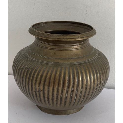 133 - Vintage Bronze Gadrooned Water Carrier
15 cms diameter x 12.5 cms h