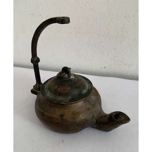 290 - Antique Bronze Oil Lamp
10 x 6 x 9.5 cms h