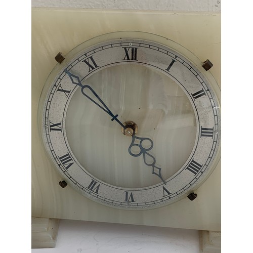 292 - Vintage Alabaster Clock By G H Presley & Sons Ltd
24 x 13 cms h