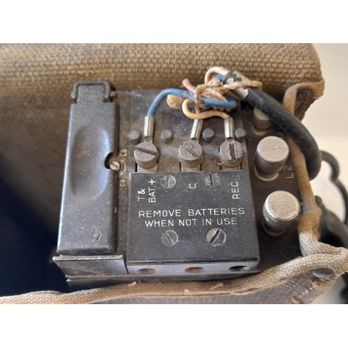 88 - WW2 Field Telephone in fitted carry case