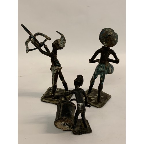 261 - Set Of 3 Vintage Bronze African Figures
Tallest 14 cms h