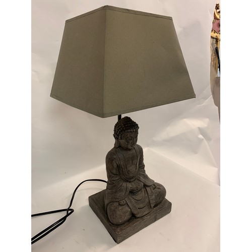 165 - Composite Buddha Lamp And Shade
50 cms h