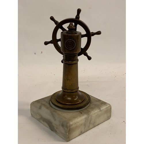 174 - Vintage Statue Of A Ships Wheel
13 cms h