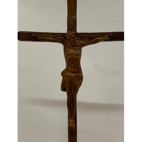 151 - Vintage Bronzed Crucifix 
31 cms h