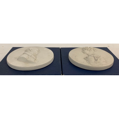 162 - Similiar To Previous Lot
Pair Of Large Plaster Intaglios From Staatliche Museum Of Berlin
9 cms diam... 