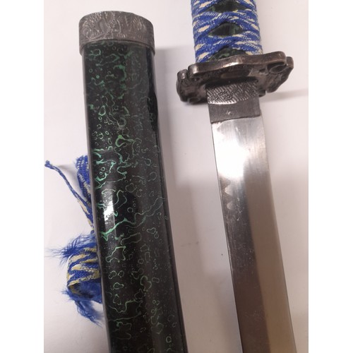 333 - Samurai Sword and Sheath, total length, 80cm