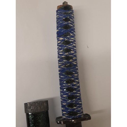 333 - Samurai Sword and Sheath, total length, 80cm