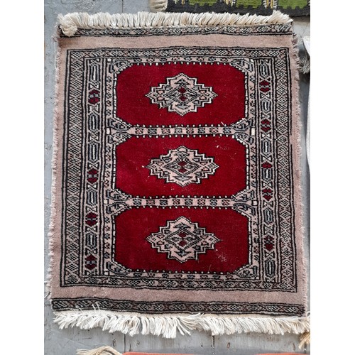 335 - 4 x Small Rugs, largest 55cm x 47cm