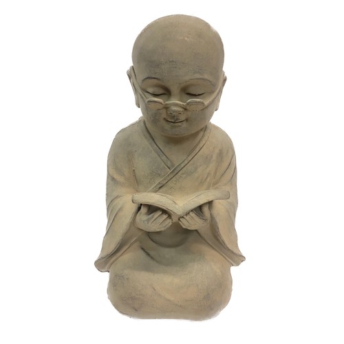 377 - Shaolin Buddha with Book Figure 44cm Height