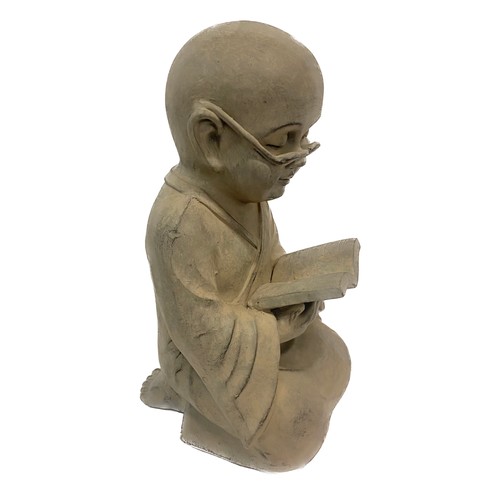 377 - Shaolin Buddha with Book Figure 44cm Height