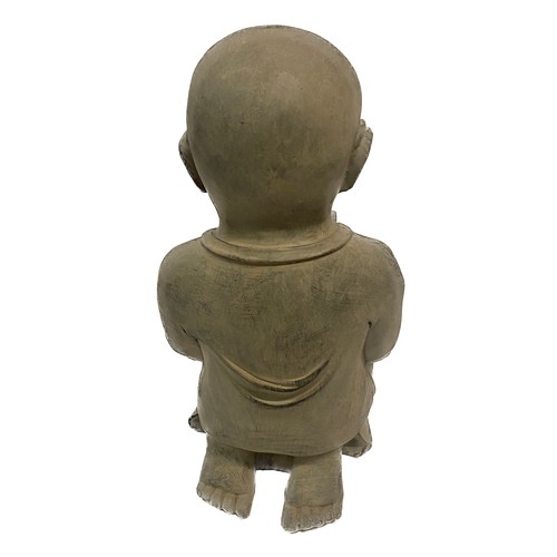 377 - Shaolin Buddha with Book Figure 44cm Height