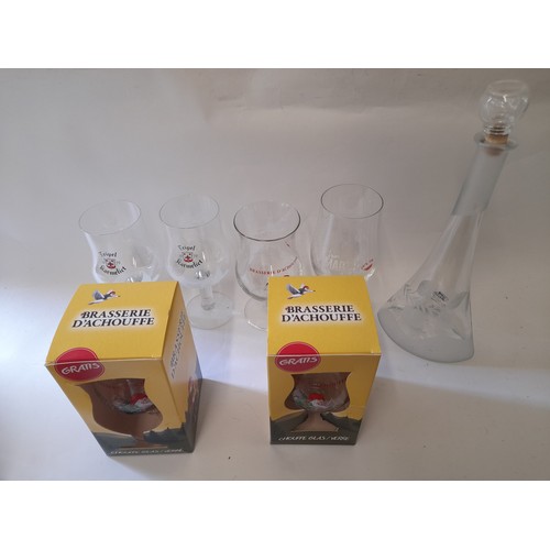 359 - Quantity of Glass items to include Candlesticks, Cruet sets, Decanter, etc