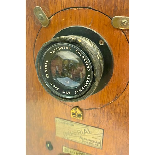 311 - Large Vintage Thornton Imperial Altrincham Cheshire Enlarger Camera with Patent No. 55cm x 33cm x 21... 