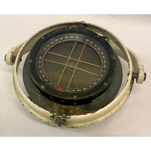 315 - Vintage Military WW2 Type P8 Spitfire Aircraft Compass. 16cm Diameter