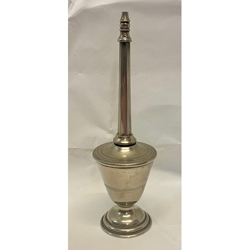 319 - Vintage 1930’s Silver Plate Rose Water Sprinkler. 42cm Height. 25cm Diameter