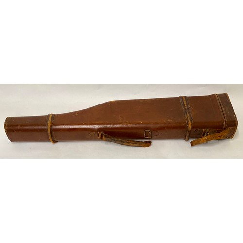 358 - Vintage CHC 'Leg of Mutton' Leather Gun Case 79cm x 19cm x 8cm