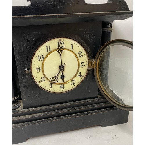 407 - Collection of Vintage Clocks, Brass and Cast Iron Scales To Include Libra Scale Co, Napoleon Hat Man... 