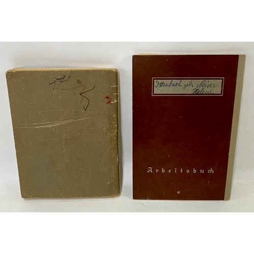 423 - Two German Military Booklets to Include a Restricted German Phrase Book Nov 30 1943 and Deutsches Re... 