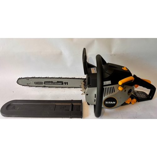 456 - Used in working order Titan 16inch Petrol Chainsaw.